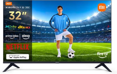 XIAOMI TV F 32, 32 cale (81 cm), HD, Smart TV, Fire OS7, sterowanie gł