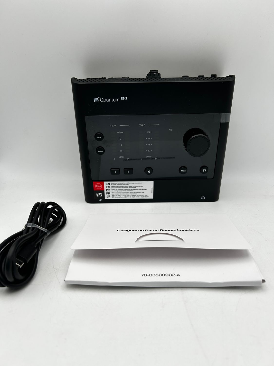 PreSonus Quantum ES 2 – interfejs audio USB-C 2x2, 24-bit/192 kHz