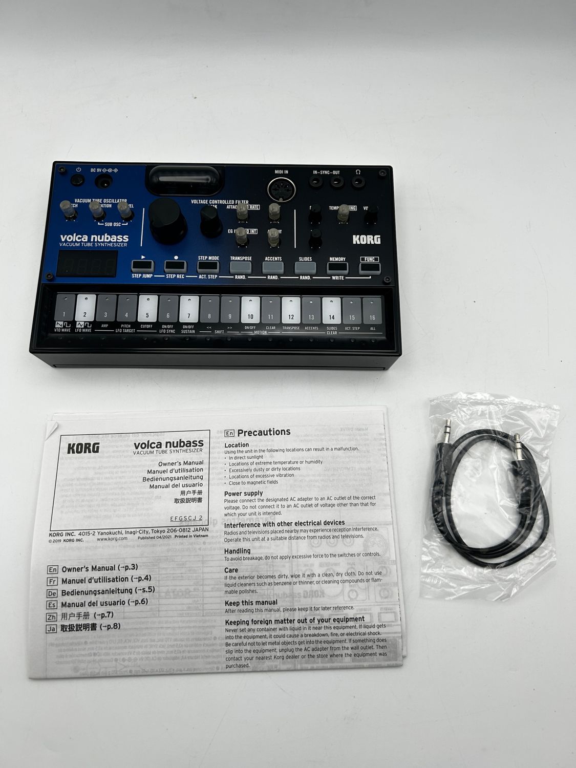 KORG VOLCA NUBASS analogowy syntezator z lampowym oscylatorem