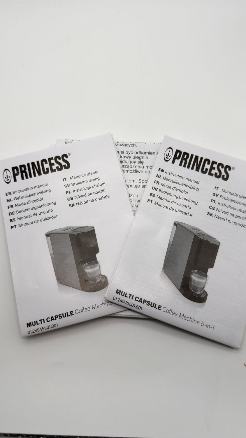 Ekspres do kawy Princess 249451 5w1 na kapsułki 19 bar 0,8 l