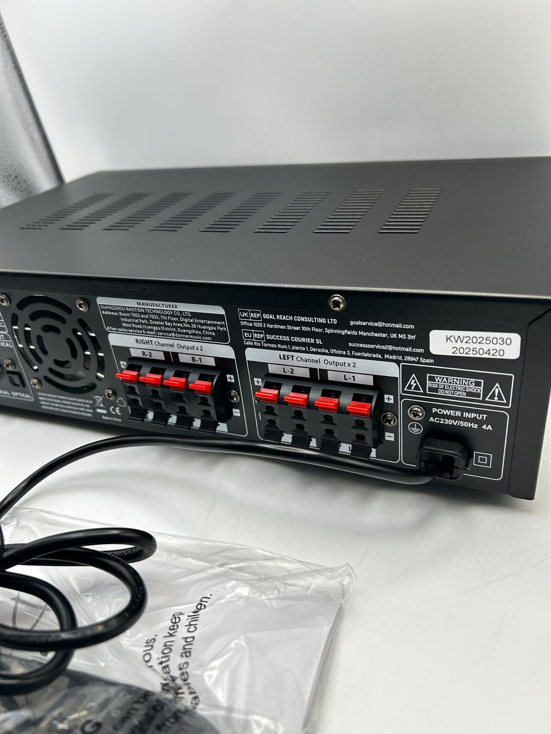 Donner wzmacniacz audio HiFi 1000 W, 4-kanałowy