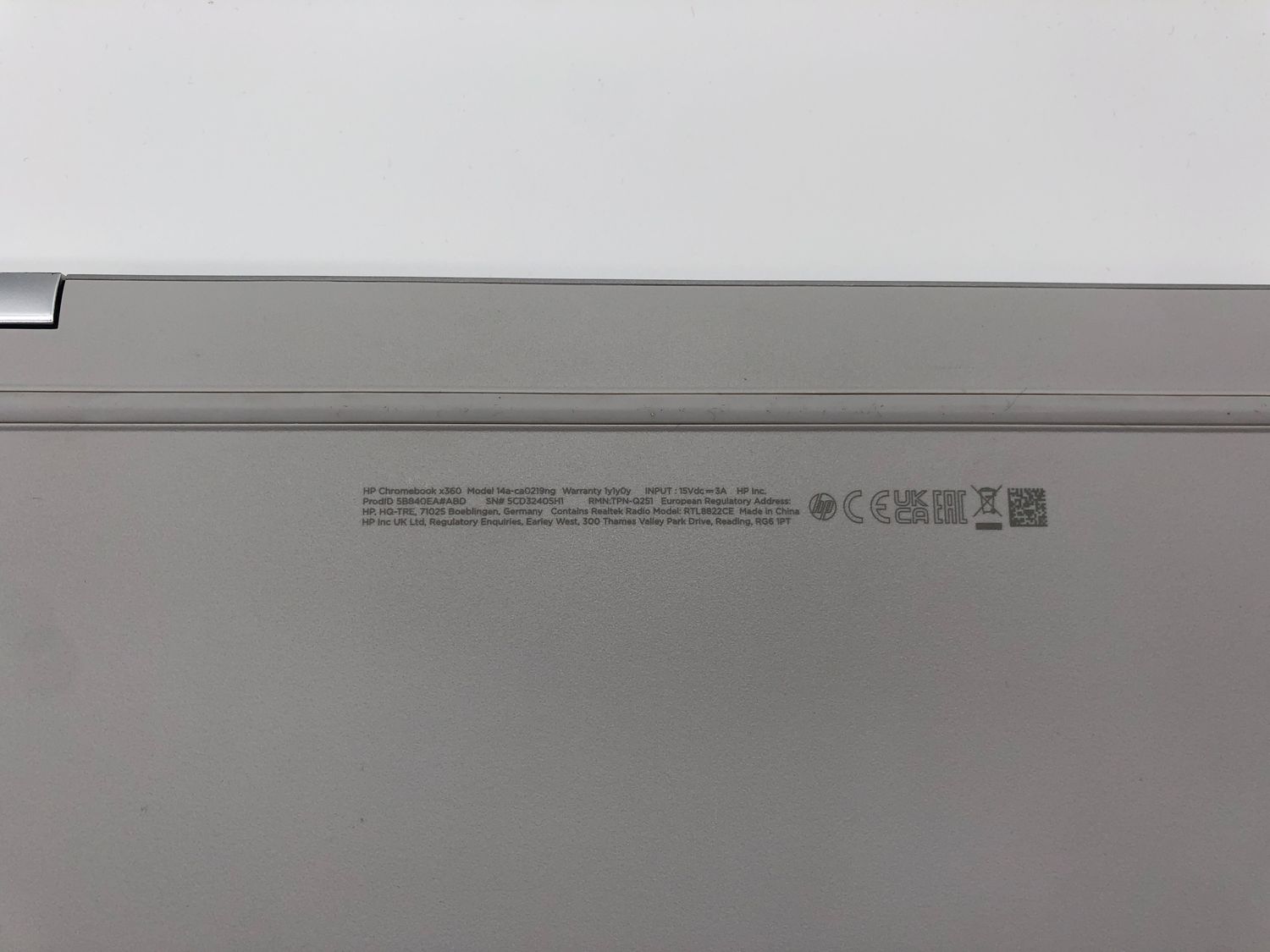 HP Chromebook x360 laptop, 14" dotykowy, Intel Celeron N4120, 4 GB pam