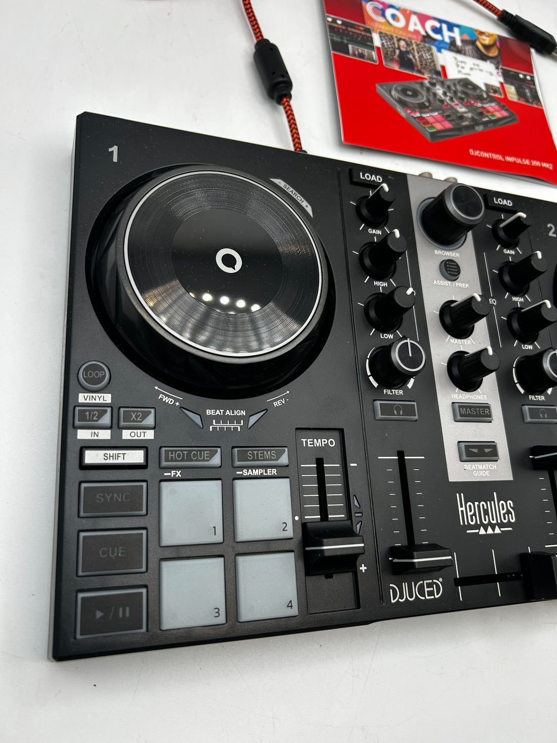 HERCULES DJControl Inpulse 200 MK2, doskonały kontroler DJ-ski do nauk