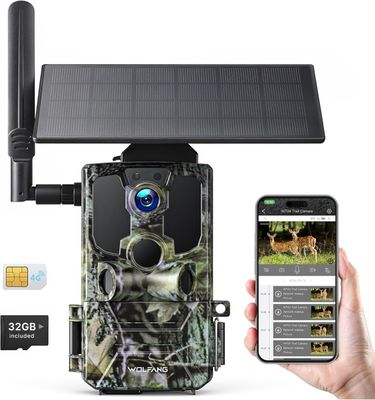 WOLFANG WT04 – Kamera do obserwacji przyrody 4G LTE z panelem solarnym 2.5K