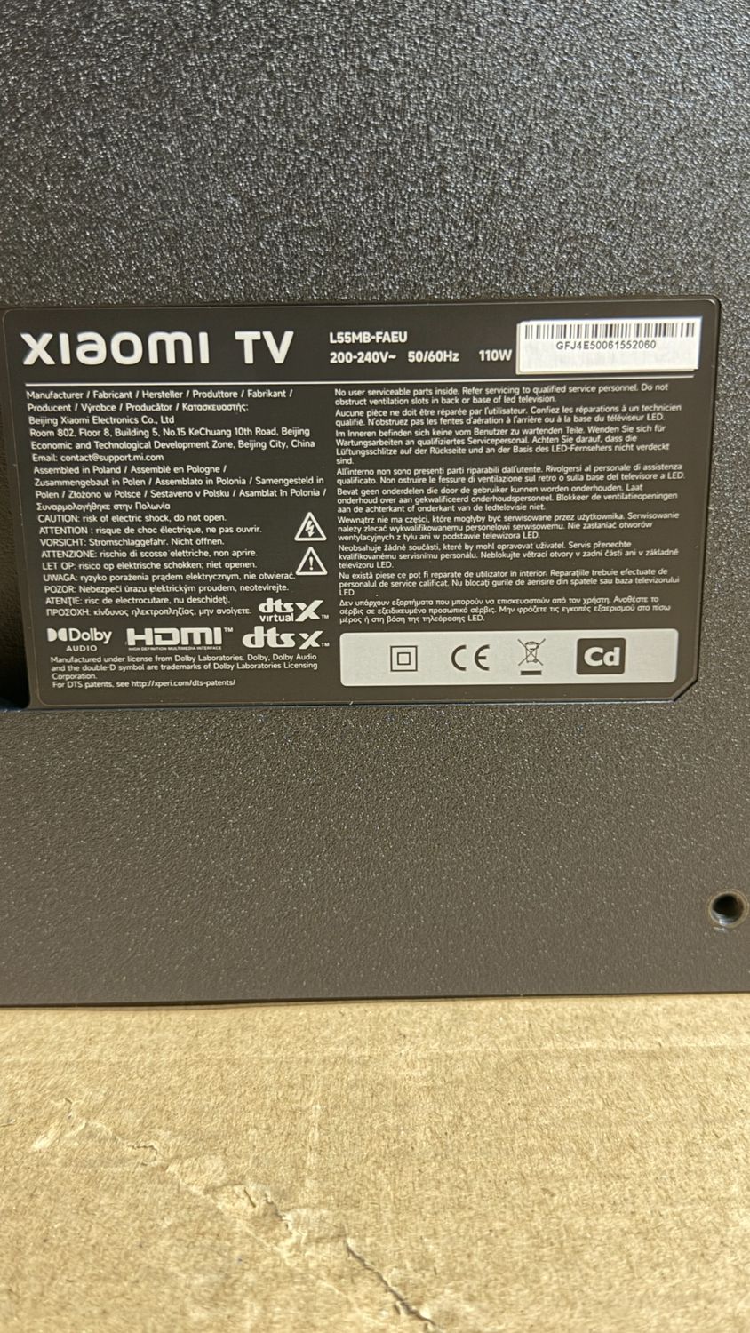 XIAOMI TV F 55 – 55-calowy telewizor 4K UHD Smart TV z Fire TV