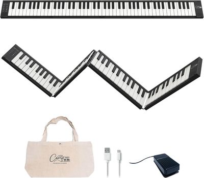 BLACKSTAR Carry-on 88 - czarne składane pianino 89-klawiszowe Black. K