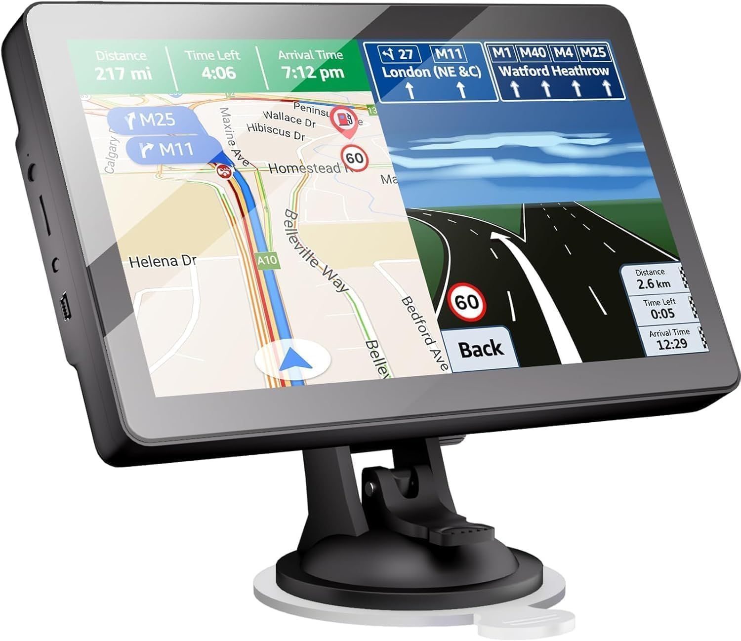 Nawigacja samochodowa GPS 9 cali, GPS dla pojazdów ciężarowych, autom.