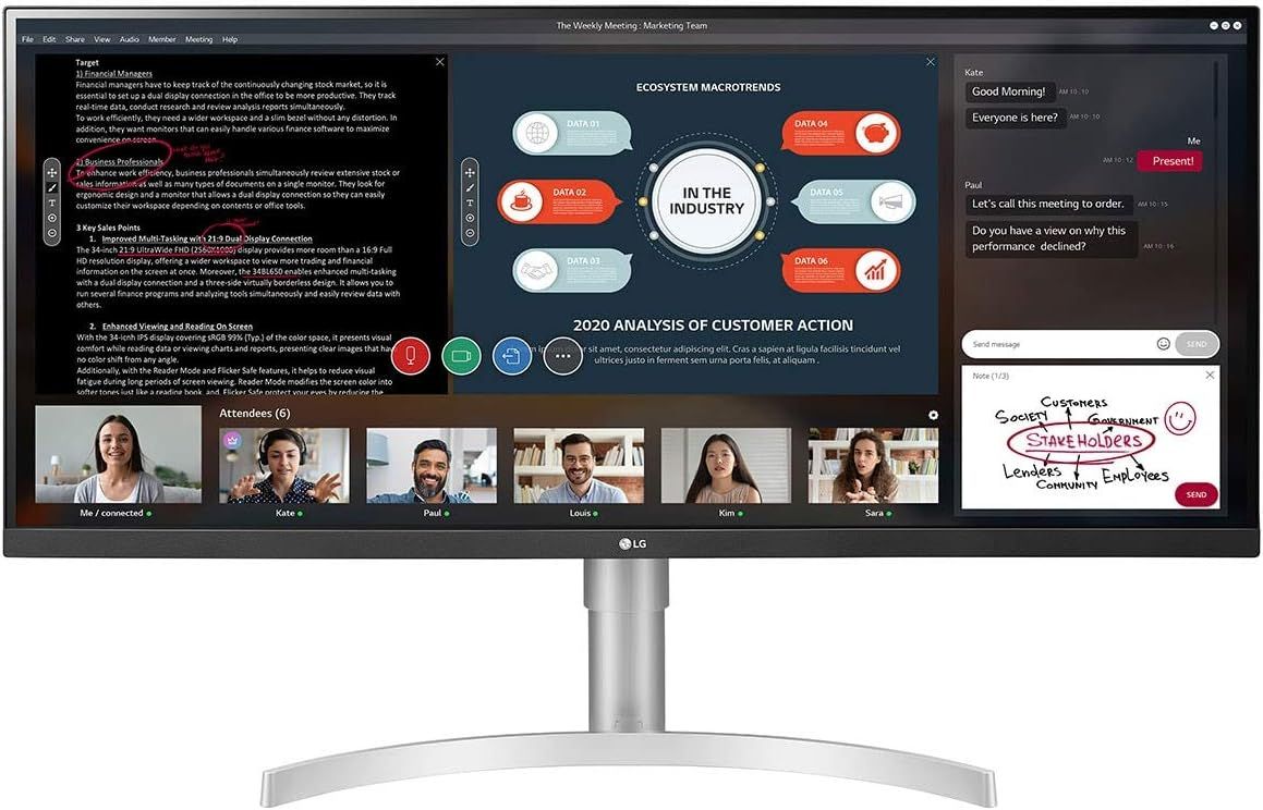 Monitor LG 34WN650 29" UltraWide 21:9 LED IPS HDR 400 uszkodzony
