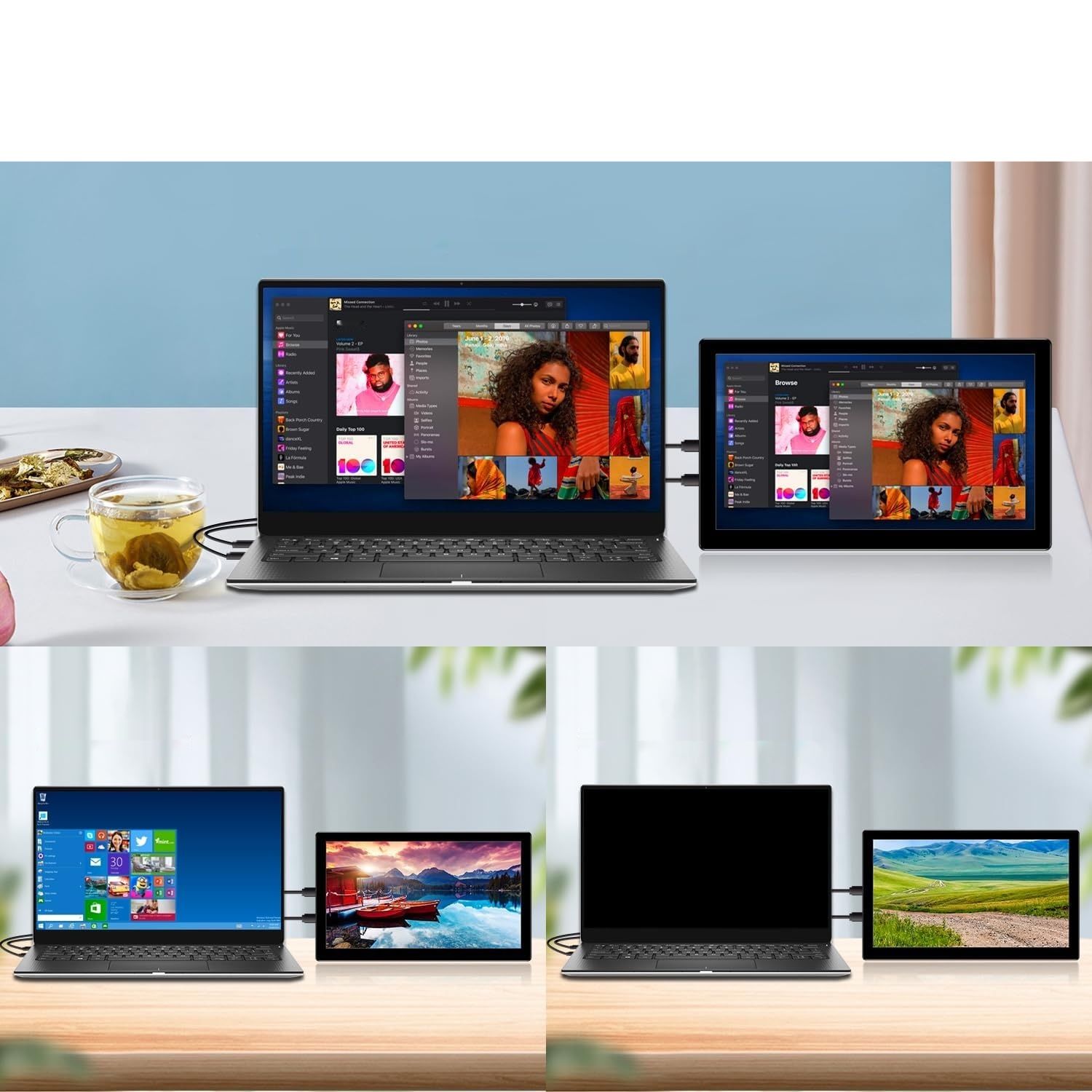 Przenośny monitor Pisichen 10,1" Full HD 1920 × 1200 IPS