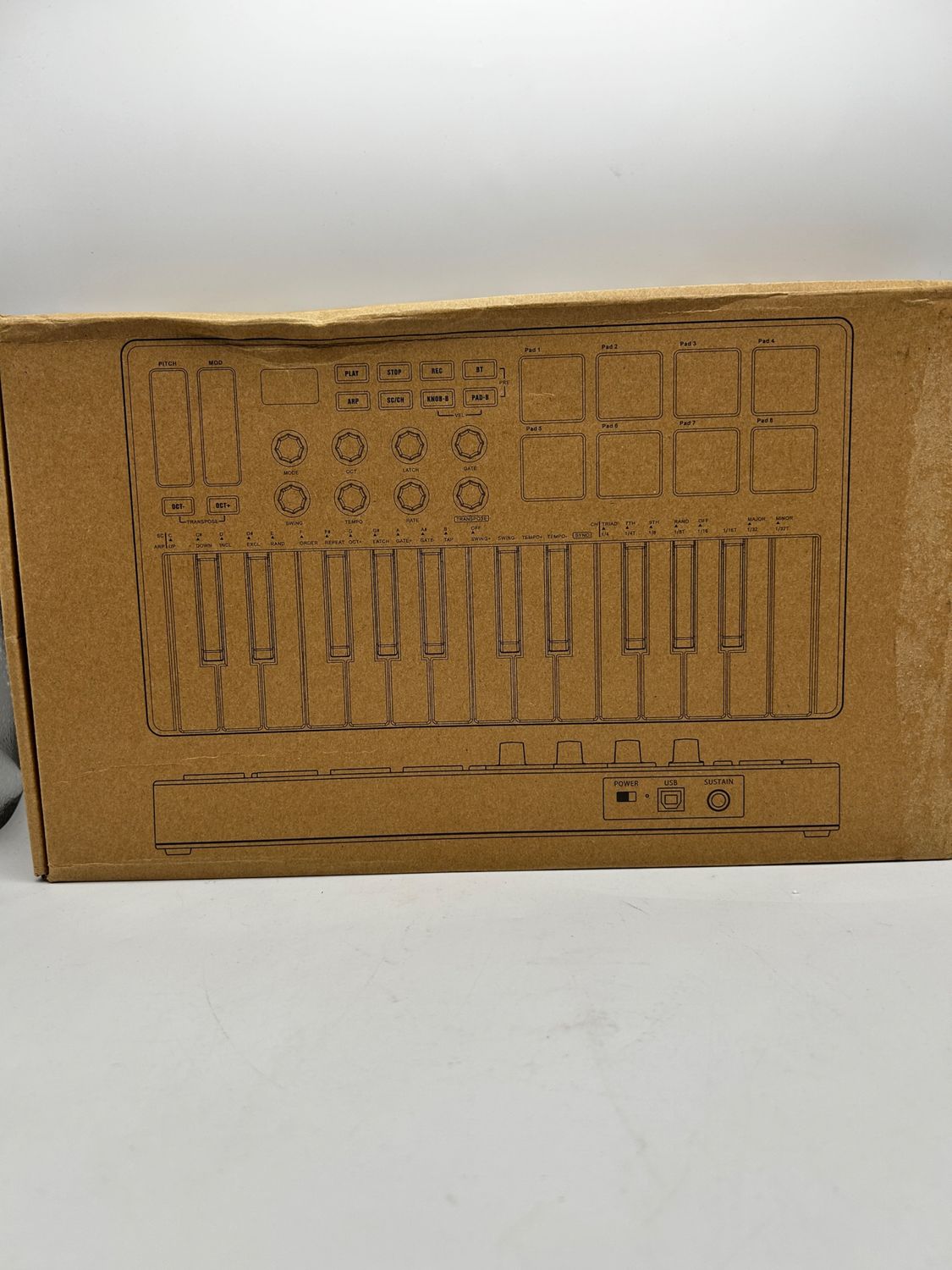 M-VAVE SMK-25RD – kompaktowy kontroler klawiatury USB MIDI