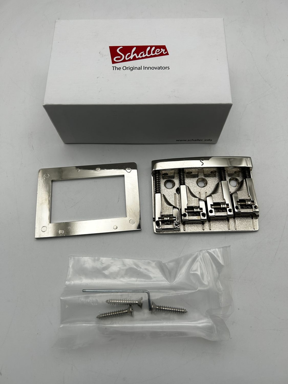 Schaller 3D-4 BASS BRIDGE NICKEL mostek do gitary basowej