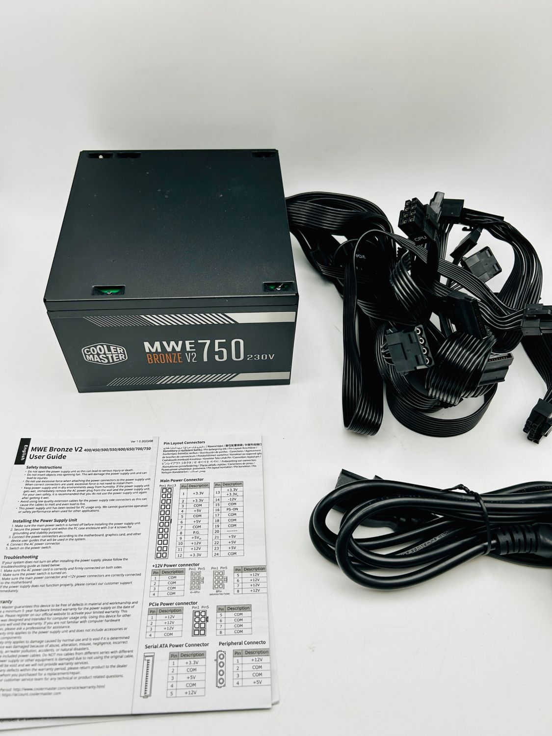 Cooler Master MWE 750 W Bronze 230V V2 - Zasilacz 80 Plus Bronze