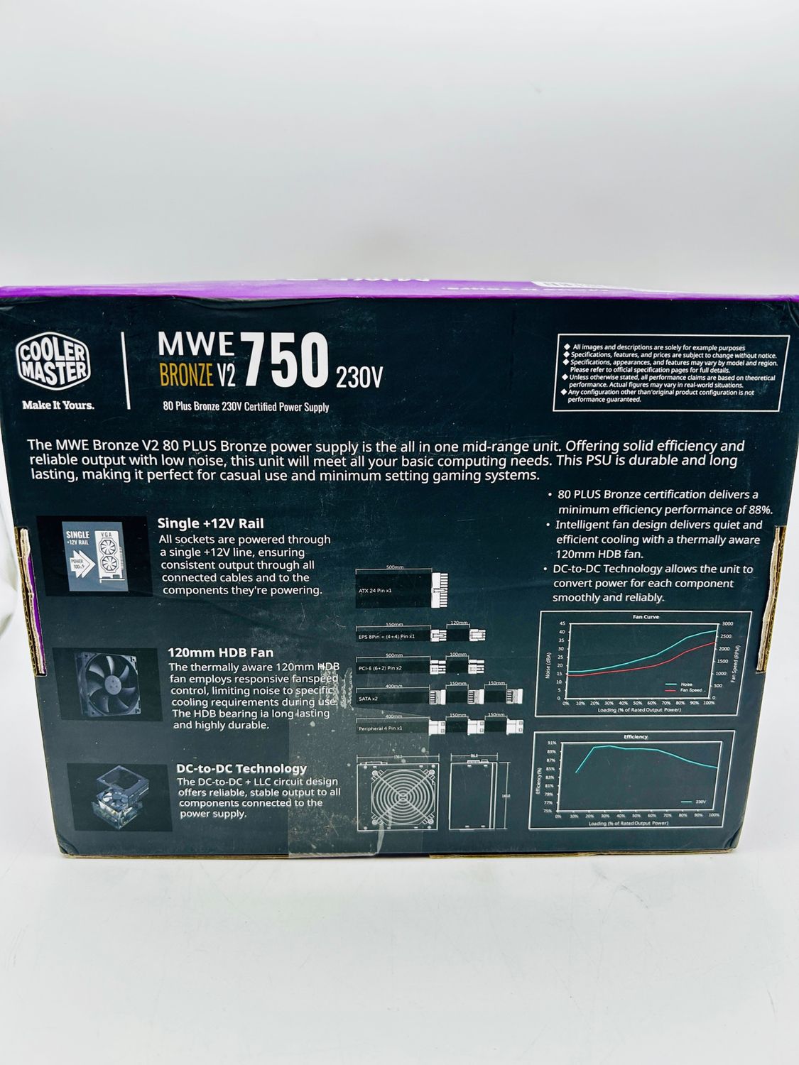 Cooler Master MWE 750 W Bronze 230V V2 - Zasilacz 80 Plus Bronze