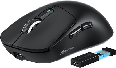 Mysz gamingowa VGN GAMEPOWER ATTACK SHARK X3PRO SUPERLIGHT 59 g – bezprzewodowa, 4K/8KHz, 26000 DPI, czarna