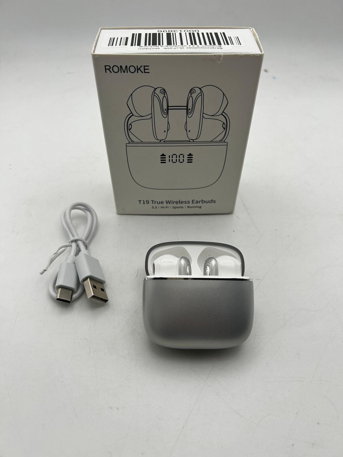 Drsaec T19 – bezprzewodowe słuchawki Bluetooth 5.3 z wyświetlaczem LED