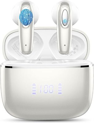 Drsaec T19 – bezprzewodowe słuchawki Bluetooth 5.3 z wyświetlaczem LED
