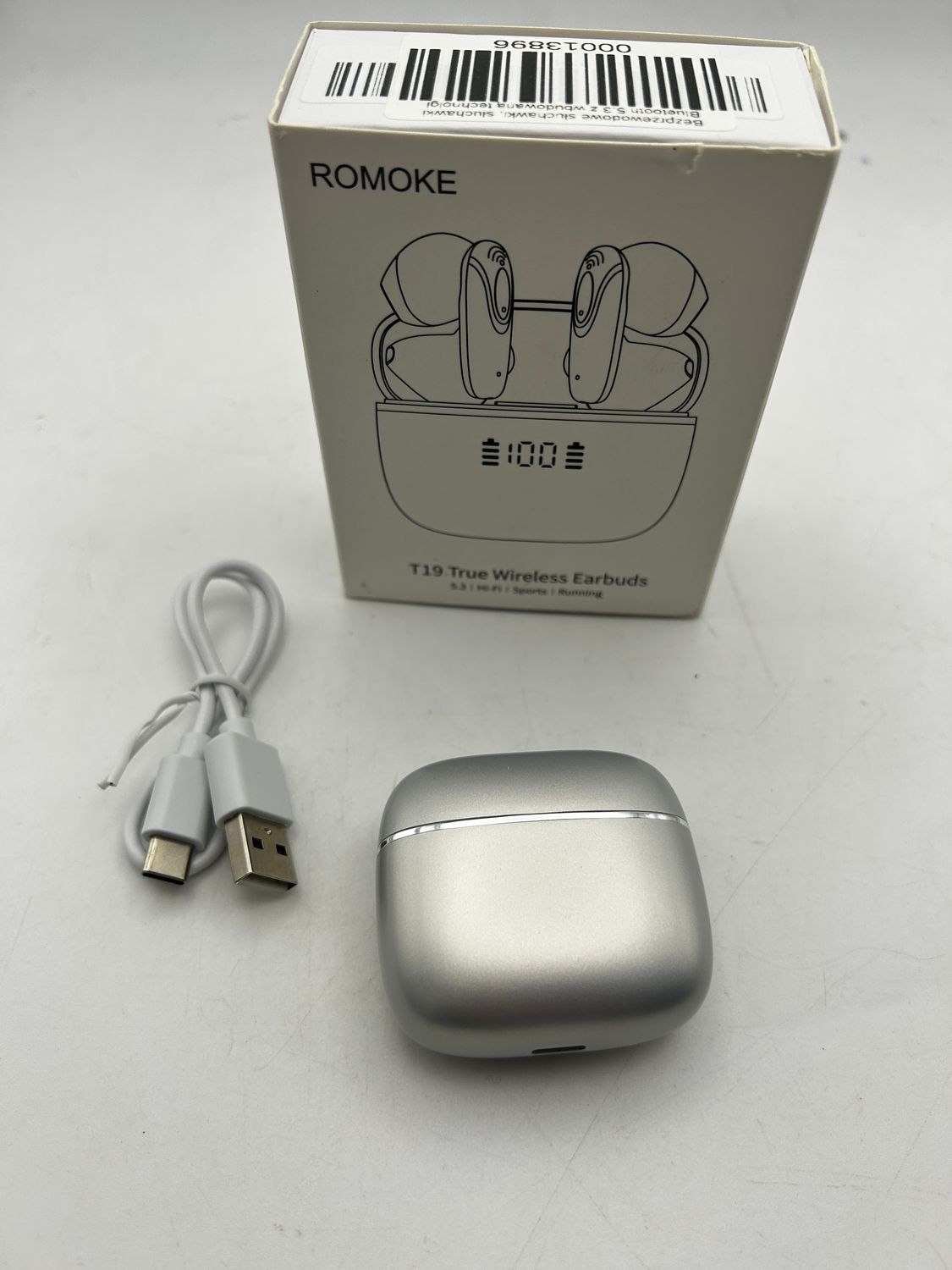 Drsaec T19 – bezprzewodowe słuchawki Bluetooth 5.3 z wyświetlaczem LED