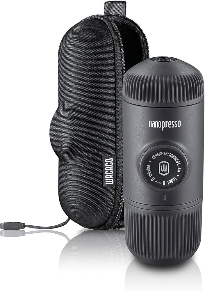 WACACO Nanopresso – przenośny ekspres do espresso z etui S-Case (czarny)