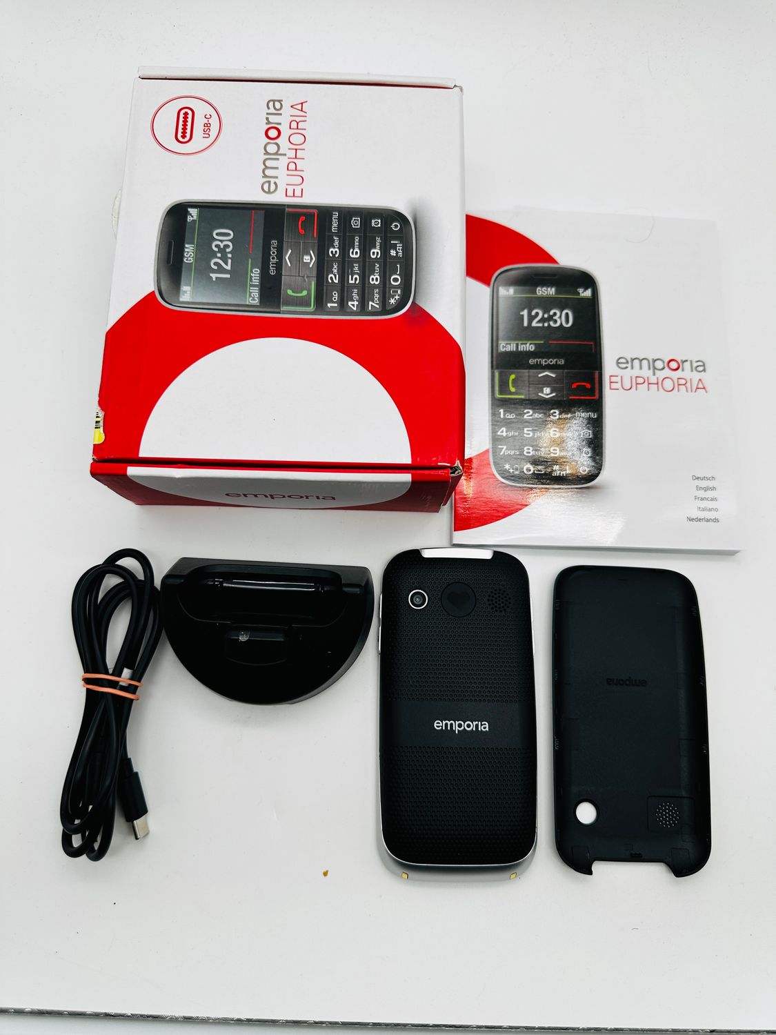 Emporia Euphoria odblokowany telefon komórkowy, czarny