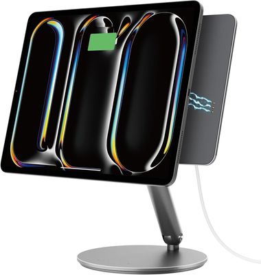 LULULOOK Magnetyczny stojak z ładowaniem bezprzewodowym 18 W do iPad Pro 11" M4 / 11" M5