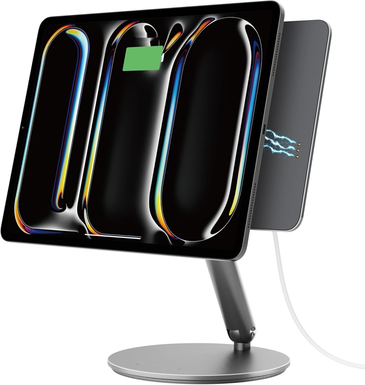 LULULOOK Magnetyczny stojak z ładowaniem bezprzewodowym 18 W do iPad Pro 11" M4 / 11" M5