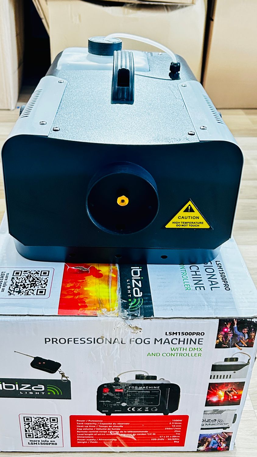 Ibiza LSM1500PRO – profesjonalna maszyna do dymu 1500W