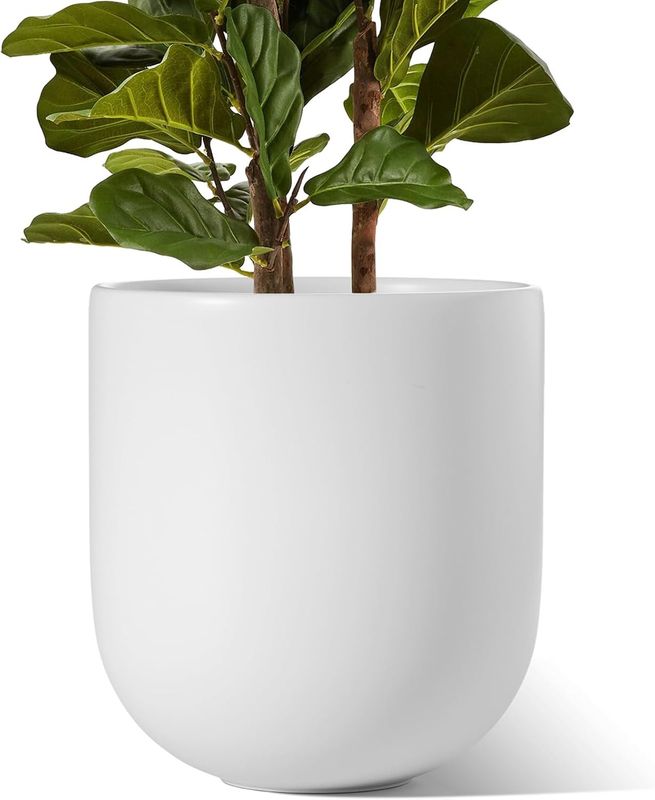 LE TAUCI Doniczka ceramiczna 30 cm, biała