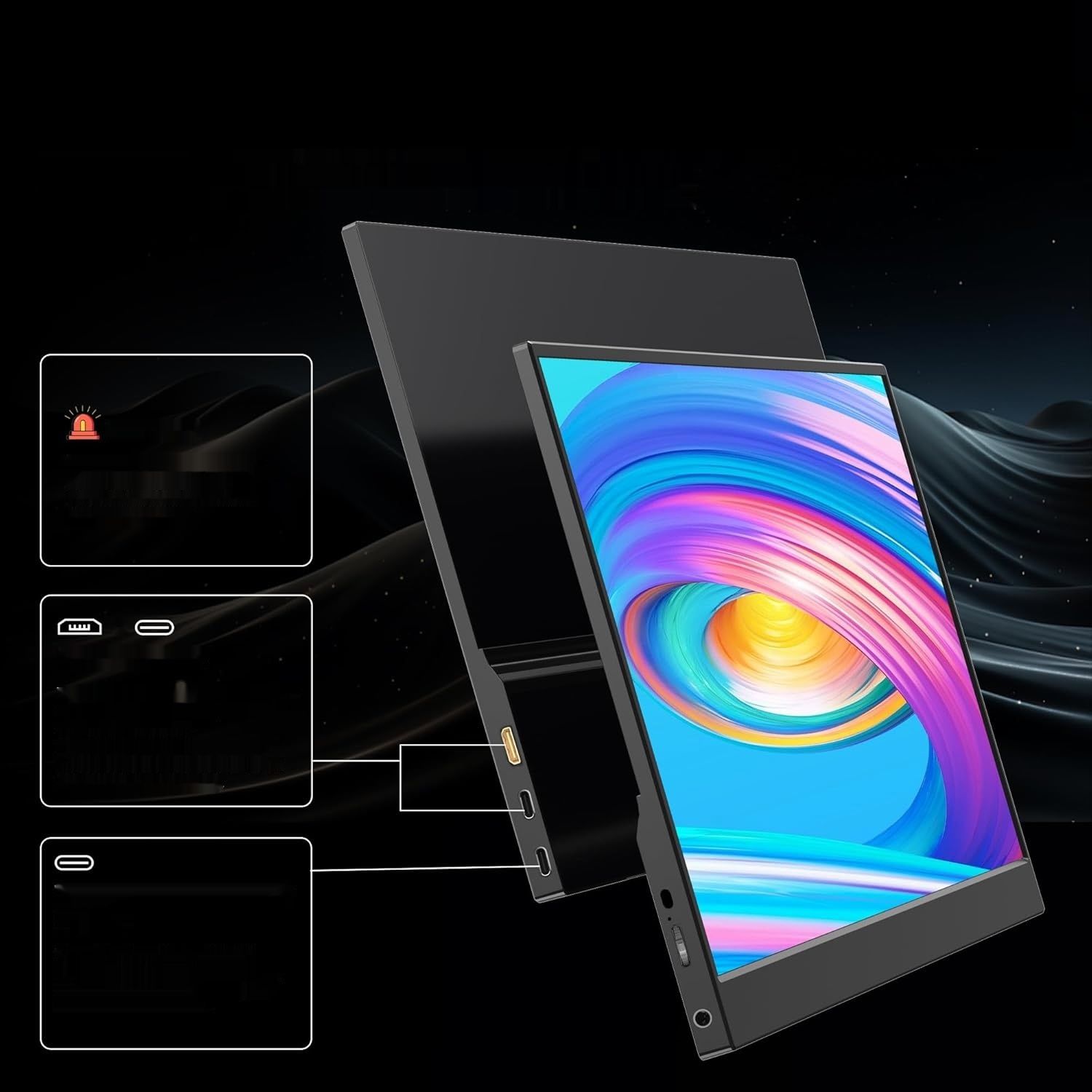 Przenośny monitor Laptomo 15,6" FHD 1080p z etui ochronnym
