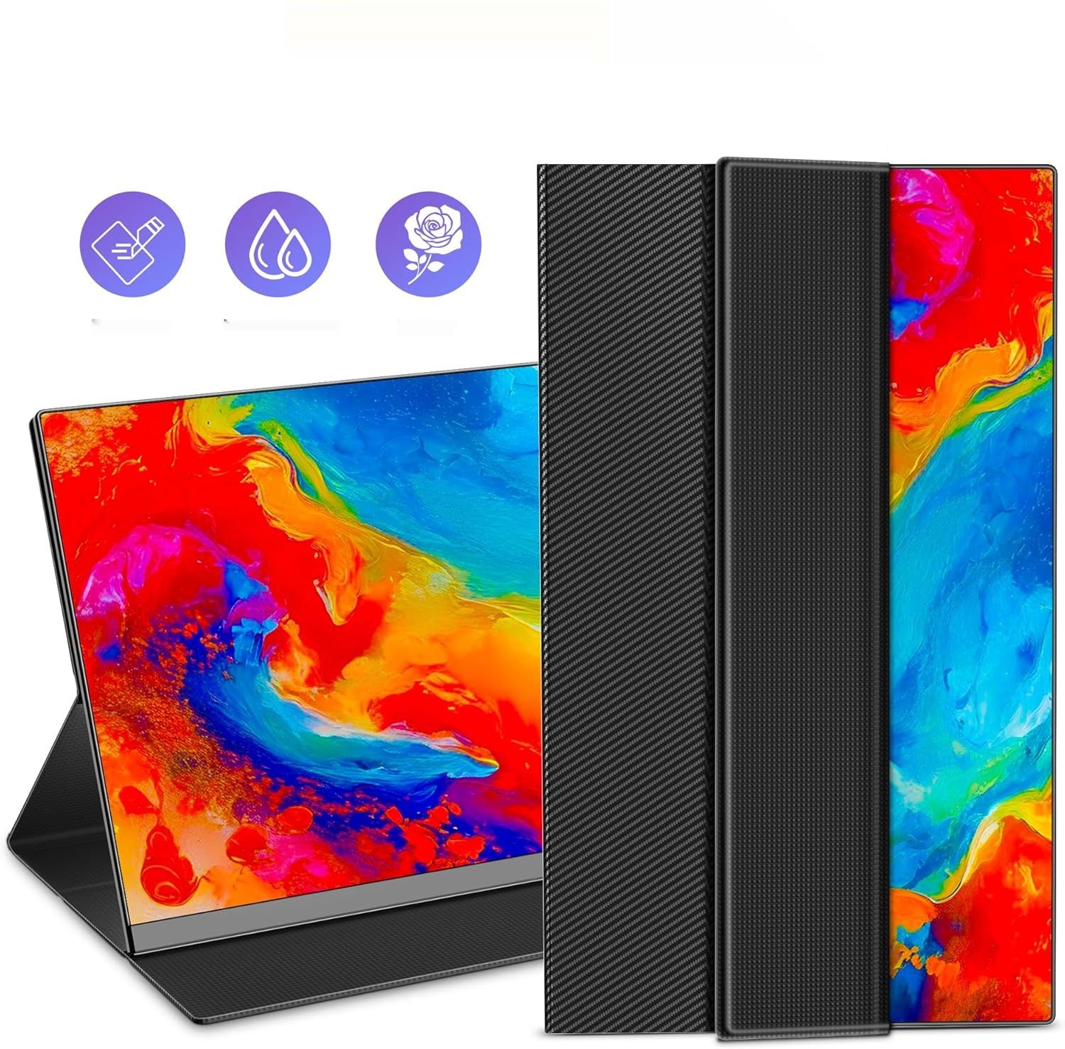 Przenośny monitor Laptomo 15,6" FHD 1080p z etui ochronnym
