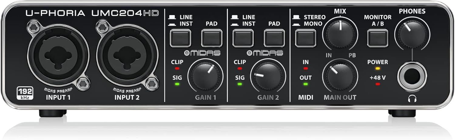 Behringer UMC204HD – interfejs audio/MIDI USB