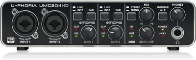 Behringer UMC204HD – interfejs audio/MIDI USB