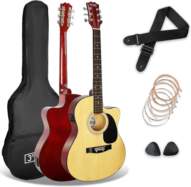 3rd Avenue – gitara elektroakustyczna 4/4 z wycięciem, uszkodzona