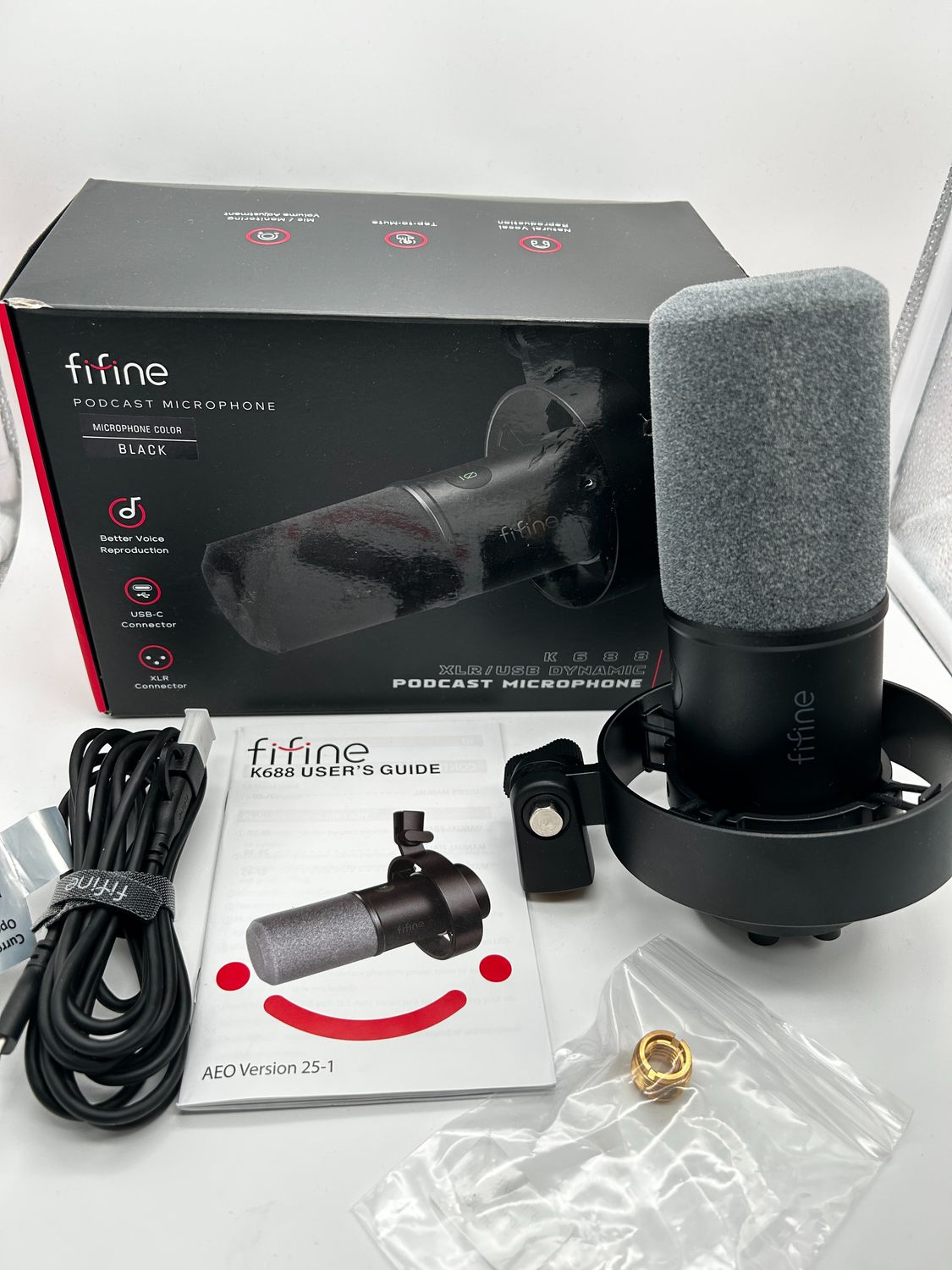 FIFINE MI7 dynamiczny mikrofon XLR/USB do streamingu
