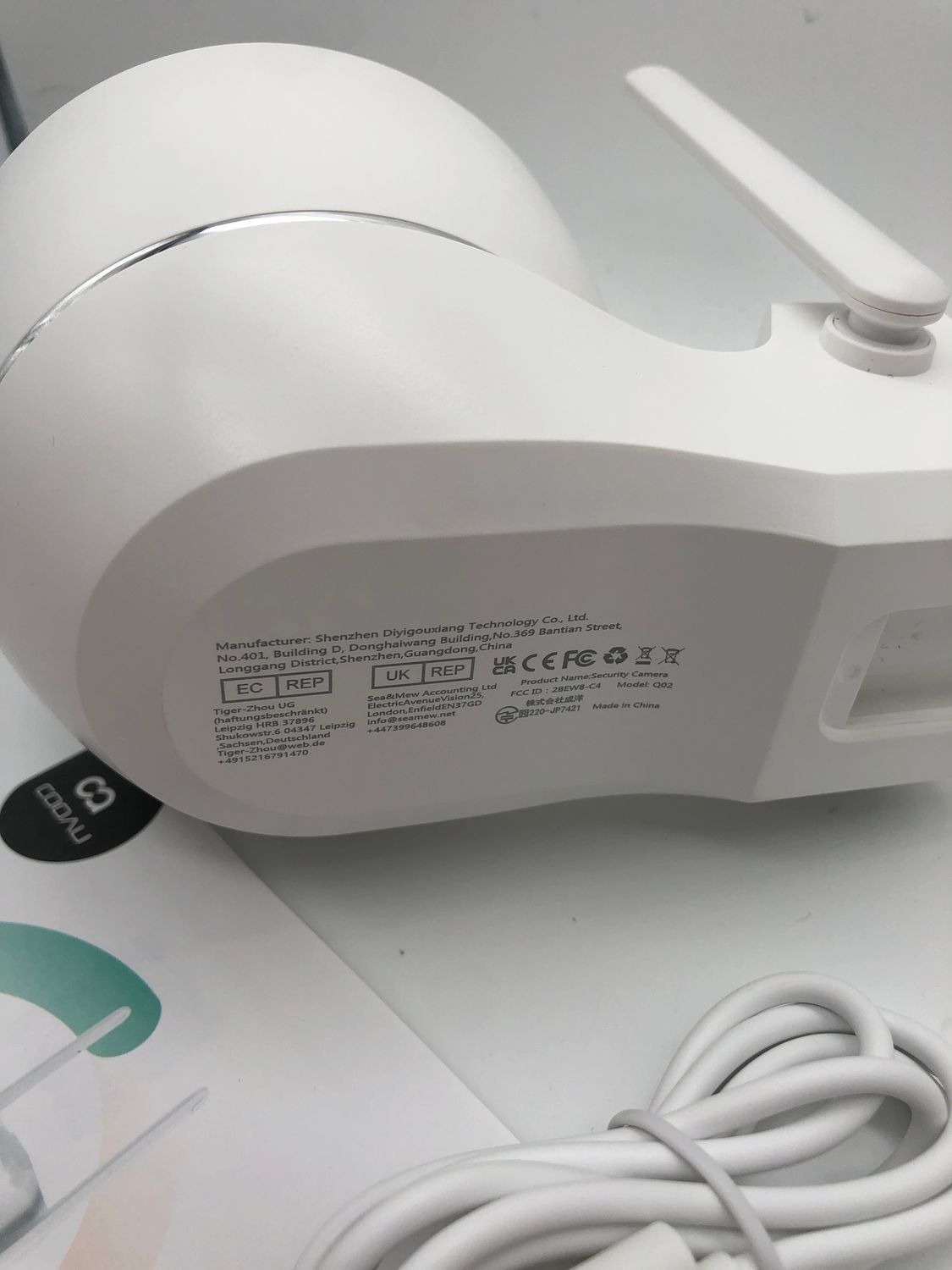 Kamera zewnętrzna WiFi COOAU C7 2.5K 4MP bez panelu słonecznego