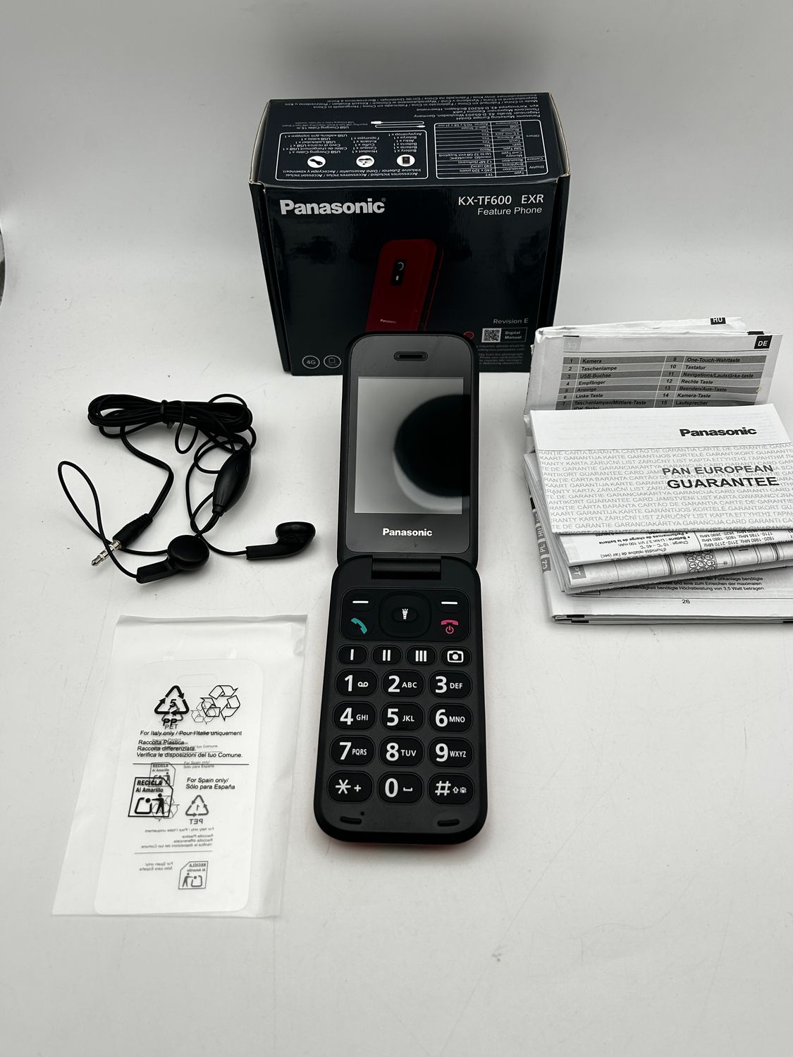 Telefon komórkowy Panasonic KX-TF600EXR 4G VoLTE IP44 czerwony