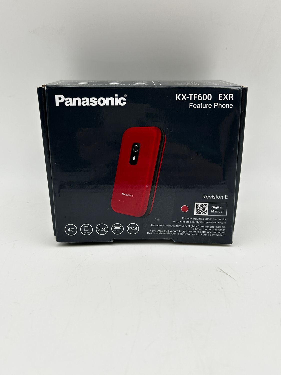 Telefon komórkowy Panasonic KX-TF600EXR 4G VoLTE IP44 czerwony