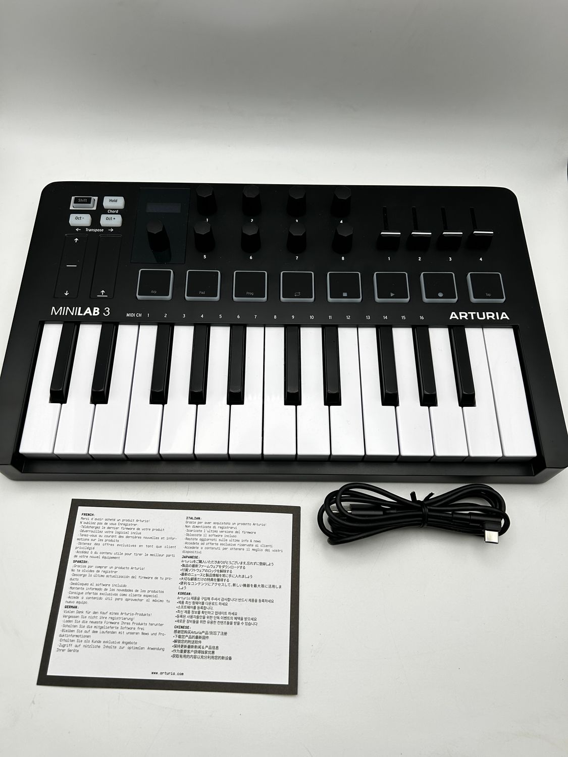 Arturia MiniLab 3 Black – klawiatura MIDI