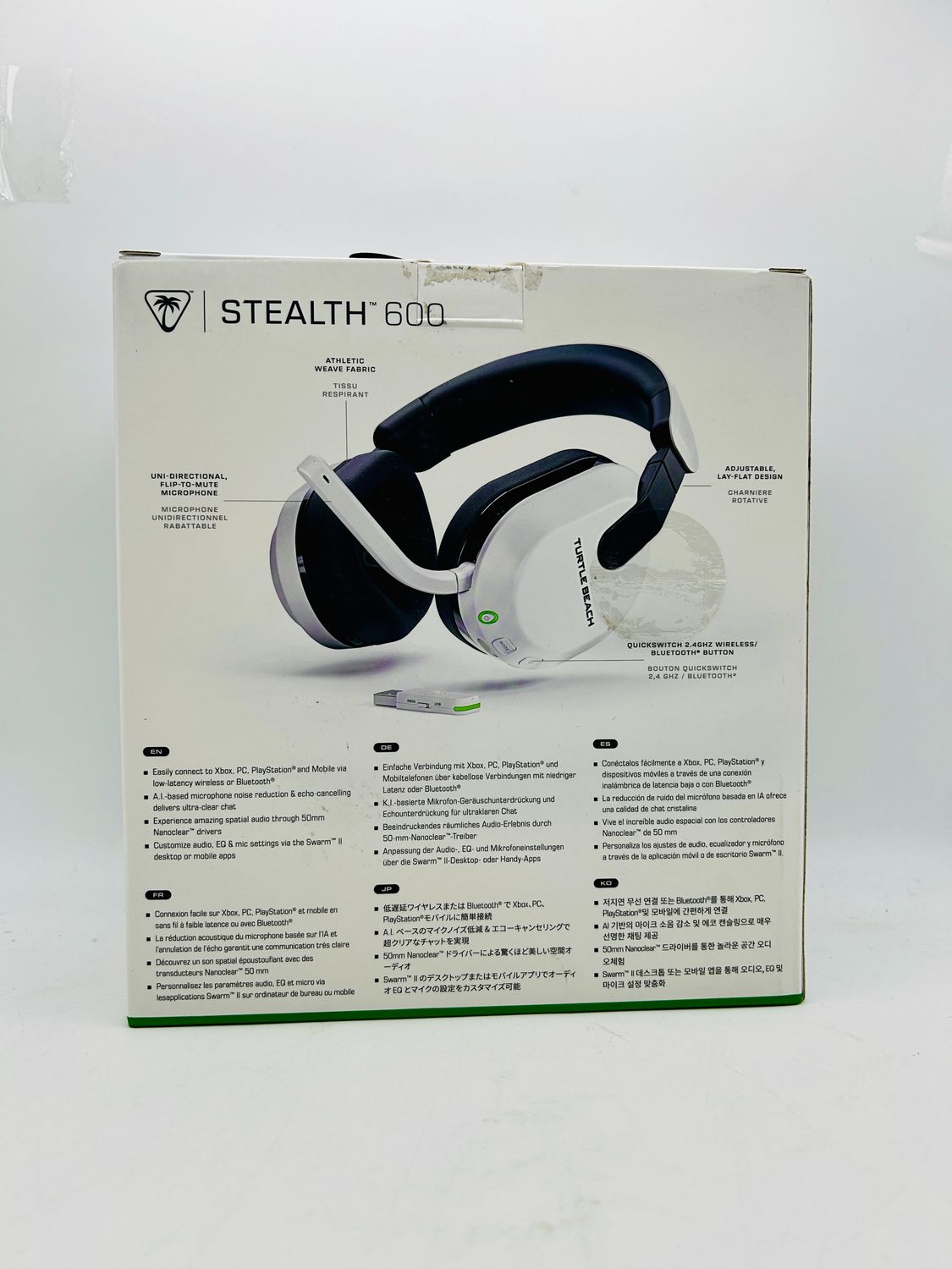 Turtle Beach Stealth 600 Gen 3 Biały bezprzewodowe słuchawki gamingowe