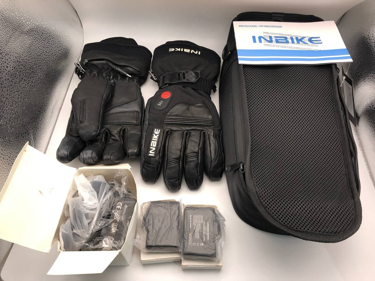 INBIKE Rękawice ogrzewane motocyklowe – 3 poziomy grzania