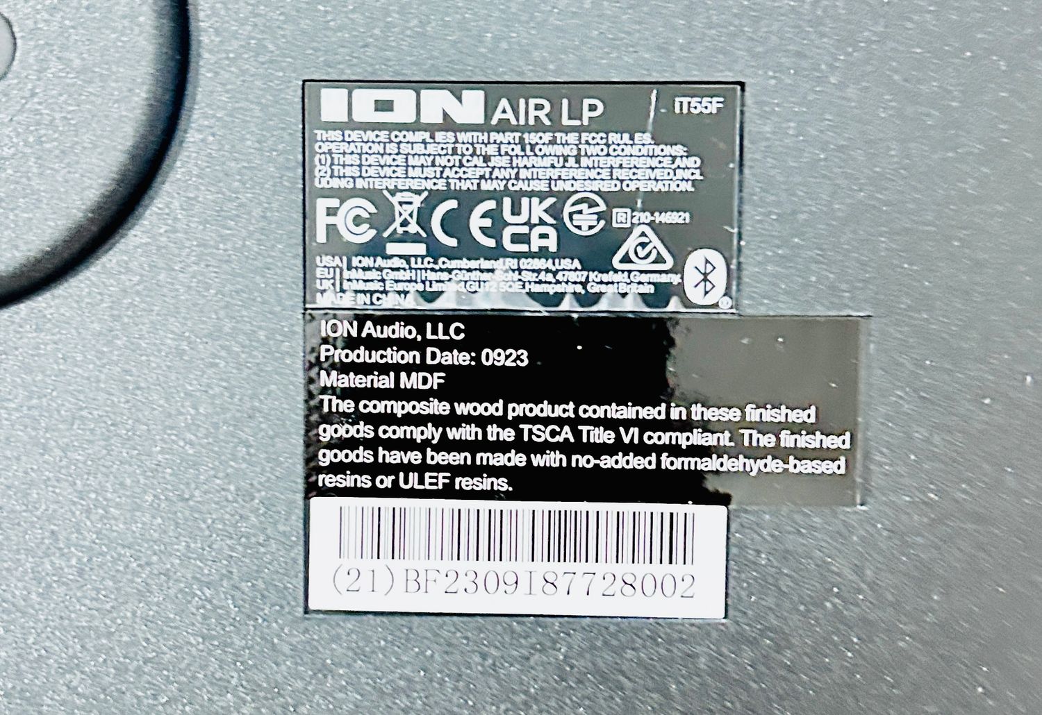 ION Audio Air LP WD – Gramofon Bluetooth z wyjściem USB