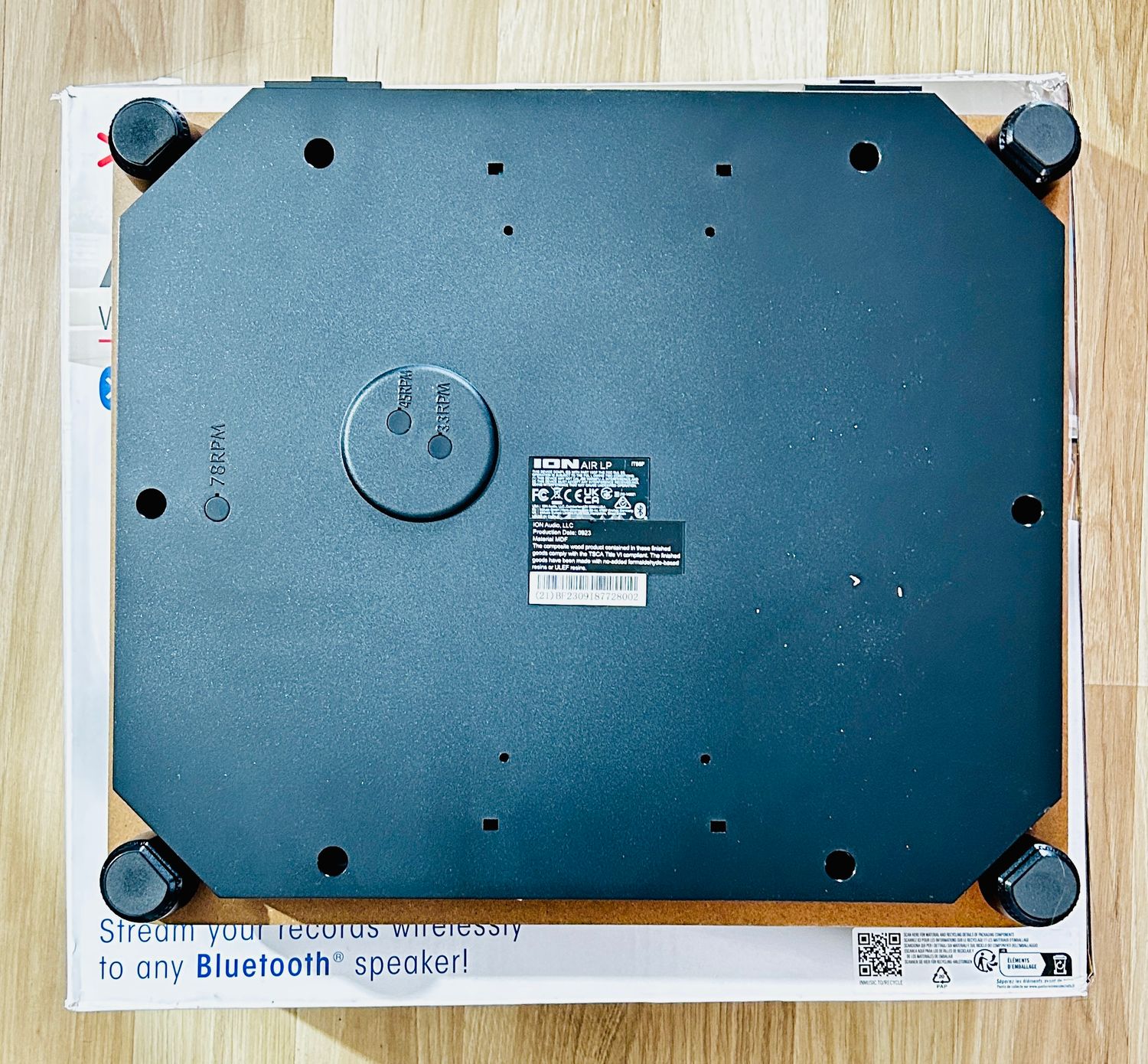 ION Audio Air LP WD – Gramofon Bluetooth z wyjściem USB
