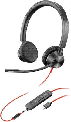 Słuchawki przewodowe Poly Blackwire 3325 Stereo z mikrofonem