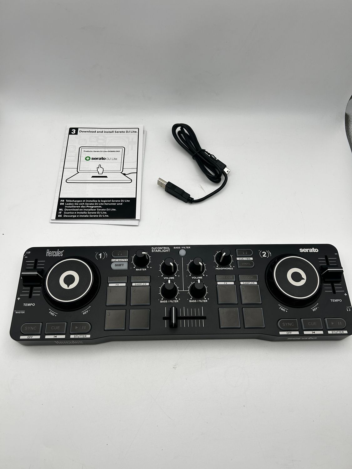 Hercules DJControl Starlight – przenośny kontroler DJ USB
