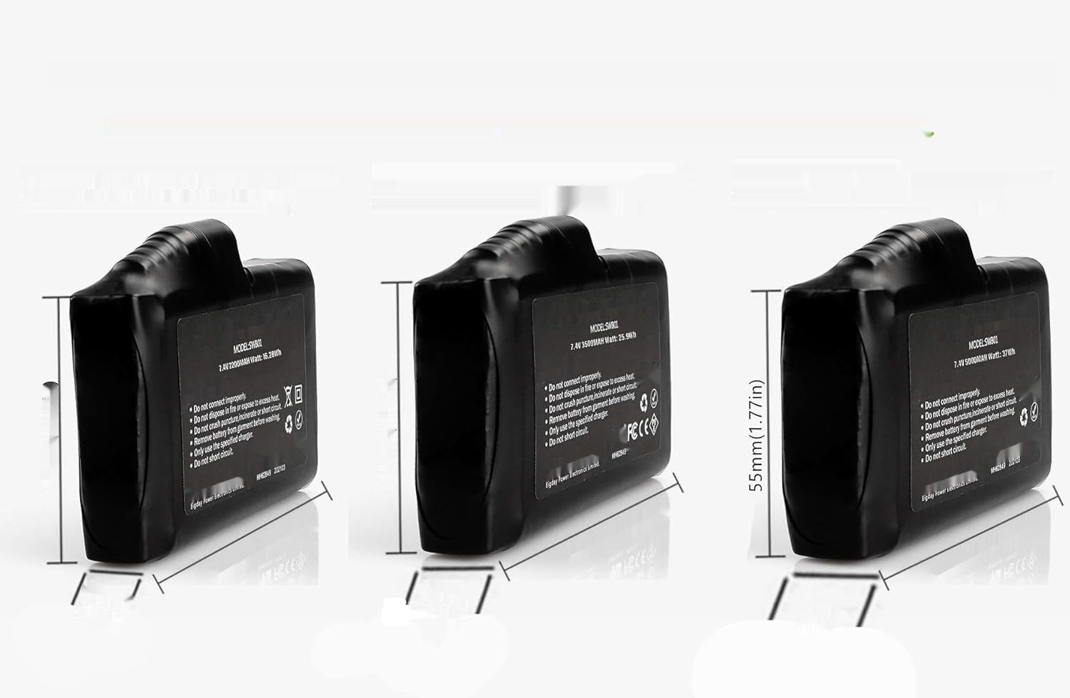 ДРУГАЯ МОДЕЛЬ SR-F003-2 7.4V 4000mAh 29.6Wh                     7,4 V 2200 mAh/3500 mAh/5000 mAh akumulatory litowo‑polimerowe do ręk,