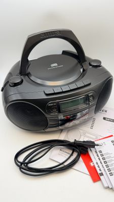 Aiwa BBTC-550BK – przenośne radio kasetowe z CD, Bluetooth i USB