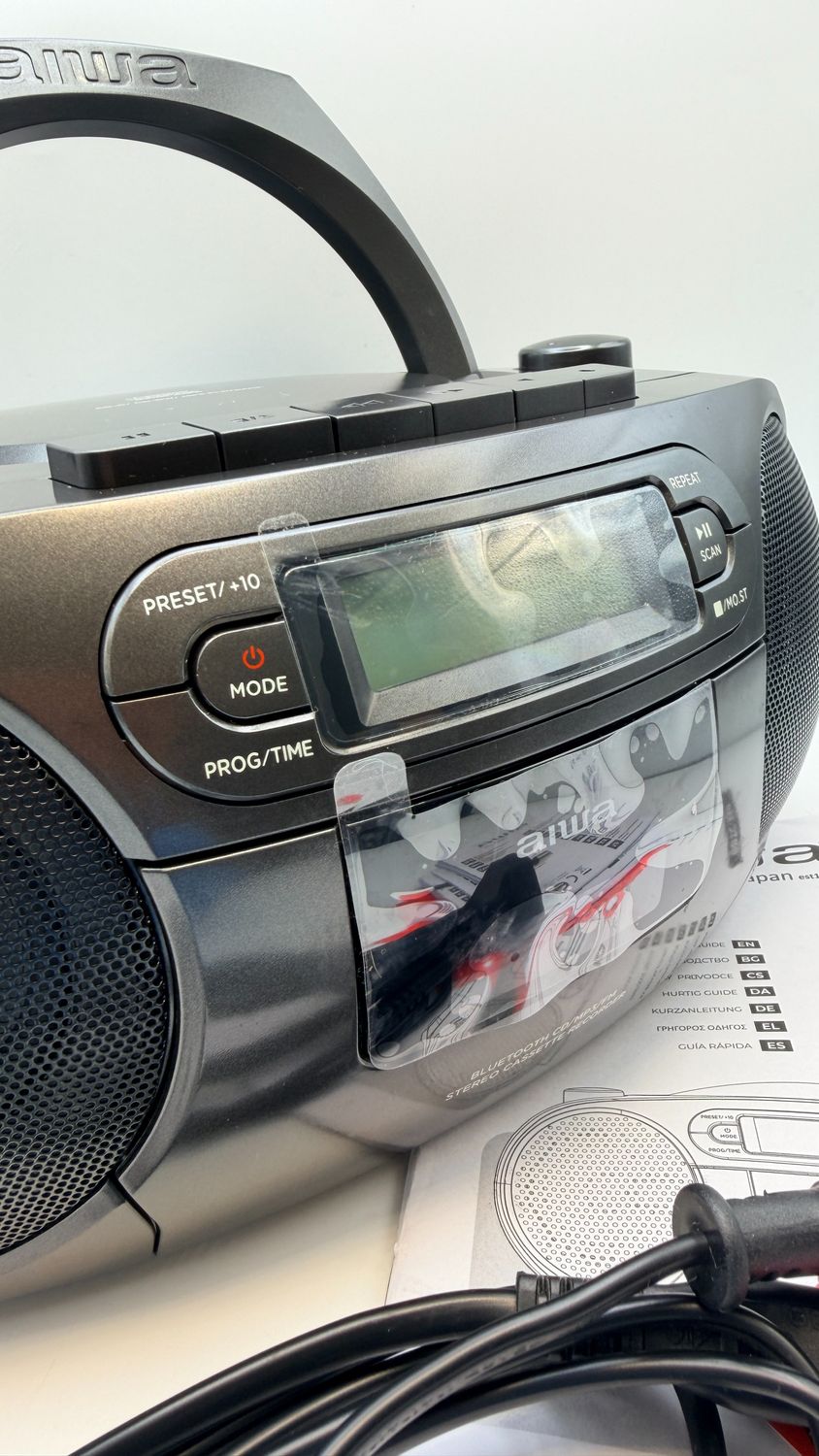 Aiwa BBTC-550BK – przenośne radio kasetowe z CD, Bluetooth i USB