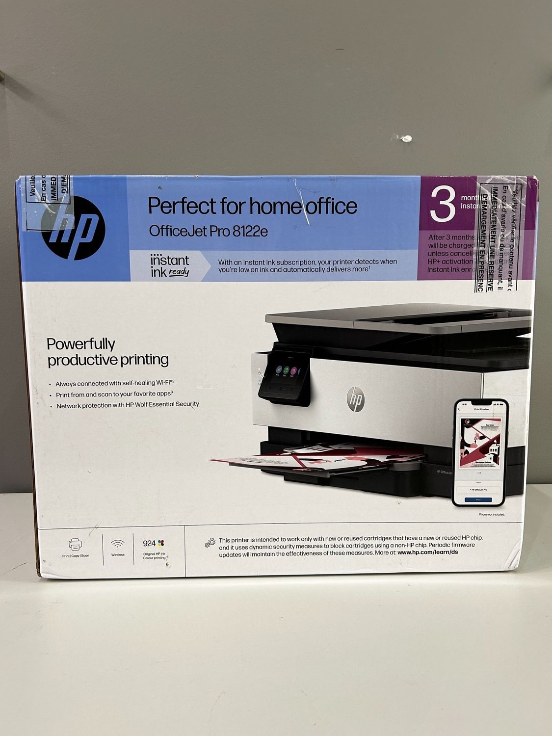 HP OfficeJet Pro 8122e, 405U3B, kolorowa wielofunkcyjna drukarka atram