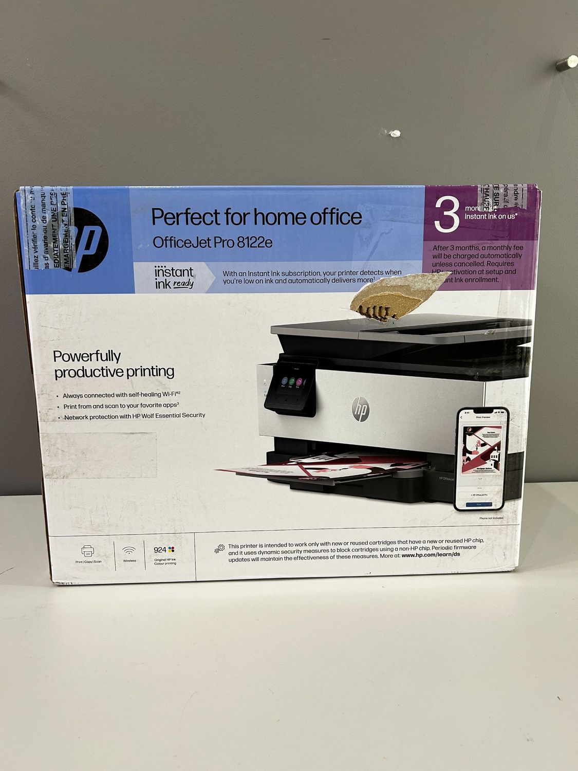 HP OfficeJet Pro 8122e, 405U3B, kolorowa wielofunkcyjna drukarka atram