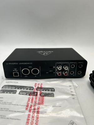 Behringer UMC204HD - audiofilski interfejs audio MIDI USB 2x4, 24 bity