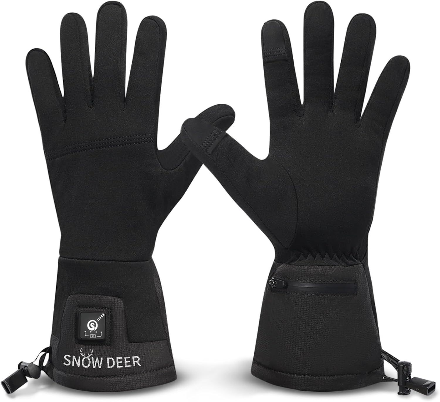 SNOW DEER Ogrzewane rękawiczki 7,4 V 2200 mAh dla mężczyzn i kobiet